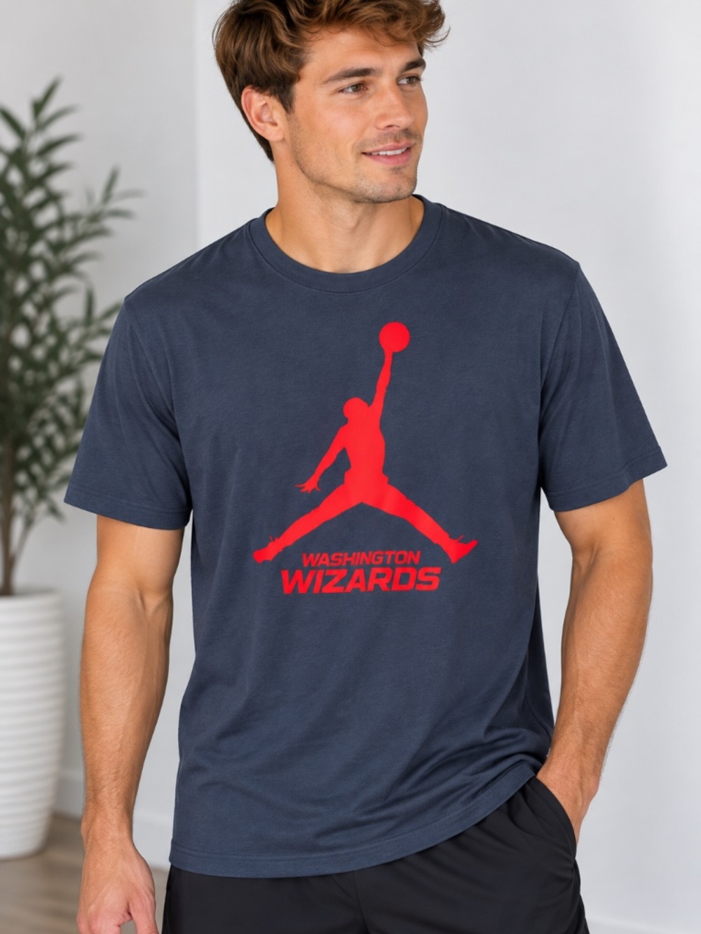 NWT Men’s NBA Washington Wizards Blue Nike Cotton T-Shirt, size XL